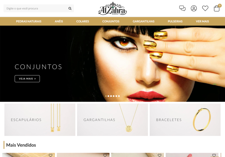 Site Alzahra Brasil